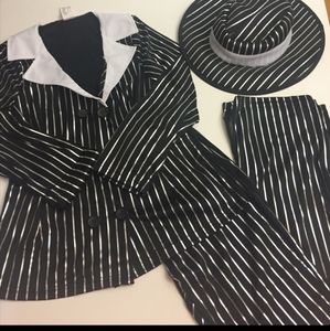 3/$25 Mob Costume Ladies Suit Jr Small